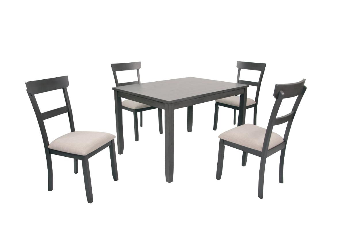 5-Pcs Dining Set - Table + 4 Chairs