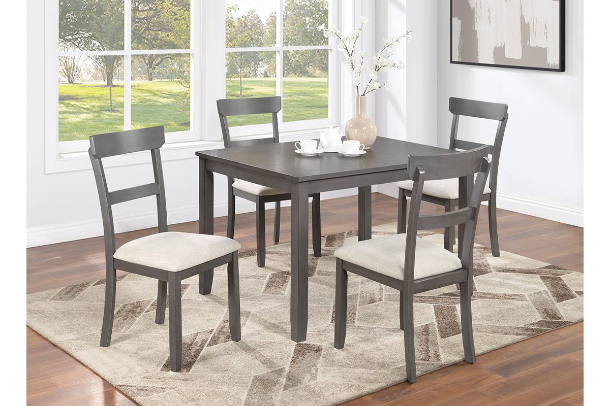 5-Pcs Dining Set - Table + 4 Chairs