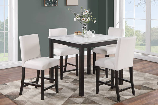 5-Pcs Counter Height Dining Set - Table + 4 Chairs (Copy)