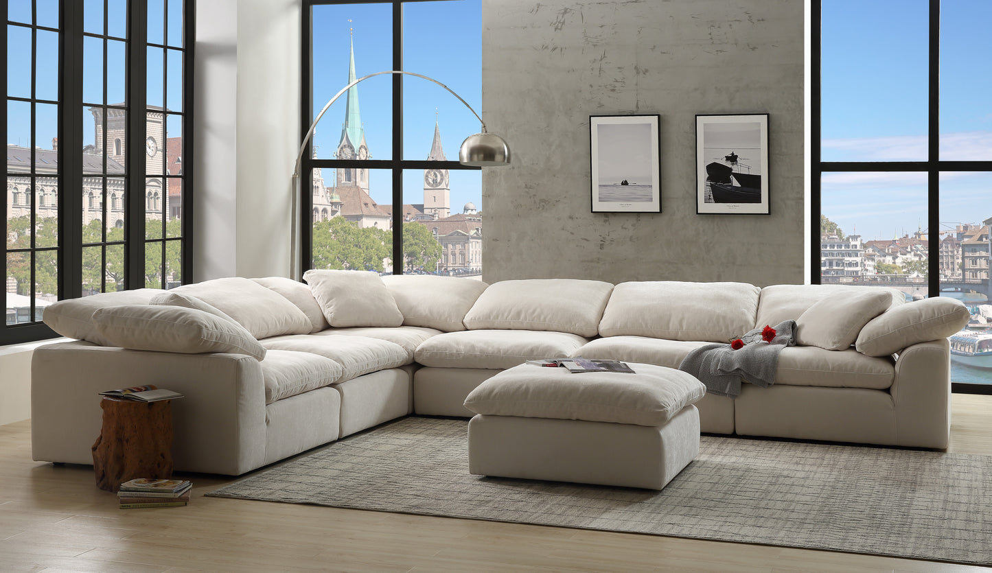 Like A Cloud Modular Sectional - Ivory Linen (Choose Your Configuration)