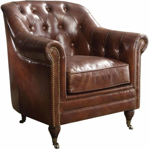 Vintage Brown Top Grain leather Chair