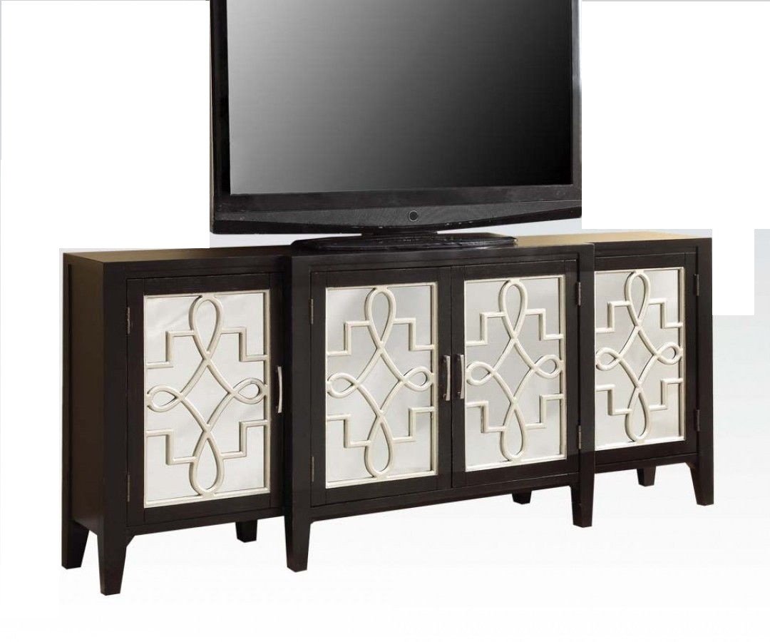 Antique Black Finish Cabinet