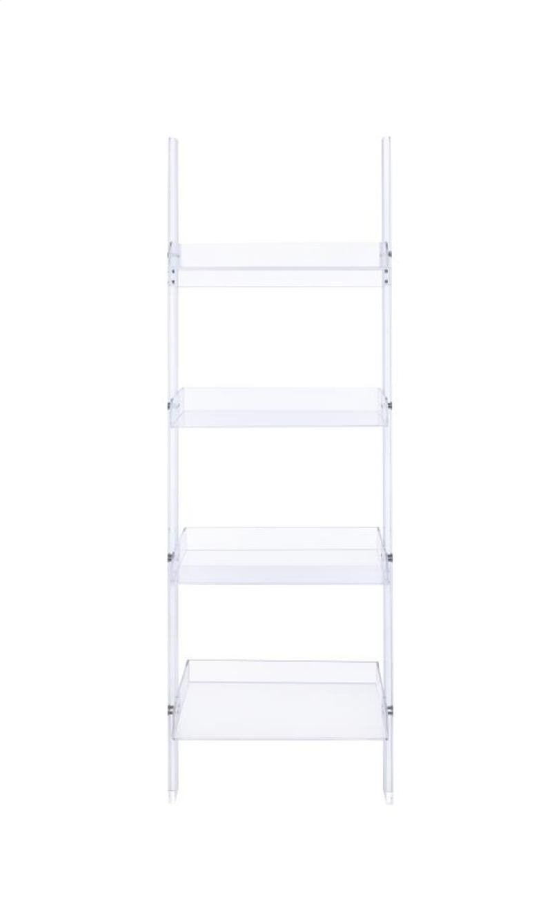 Clear Acrylic ladder bookcase