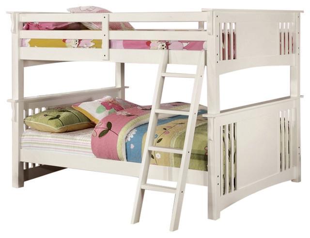 Spring Creek White Finish full/full Bunk Bed