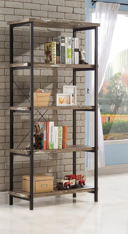 Salvaged Cabin finish Industrial Style Bookcase