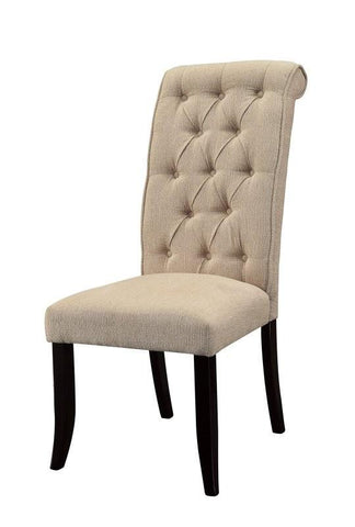 Linen Like Tufted Upholstered Chairs, Set of 2