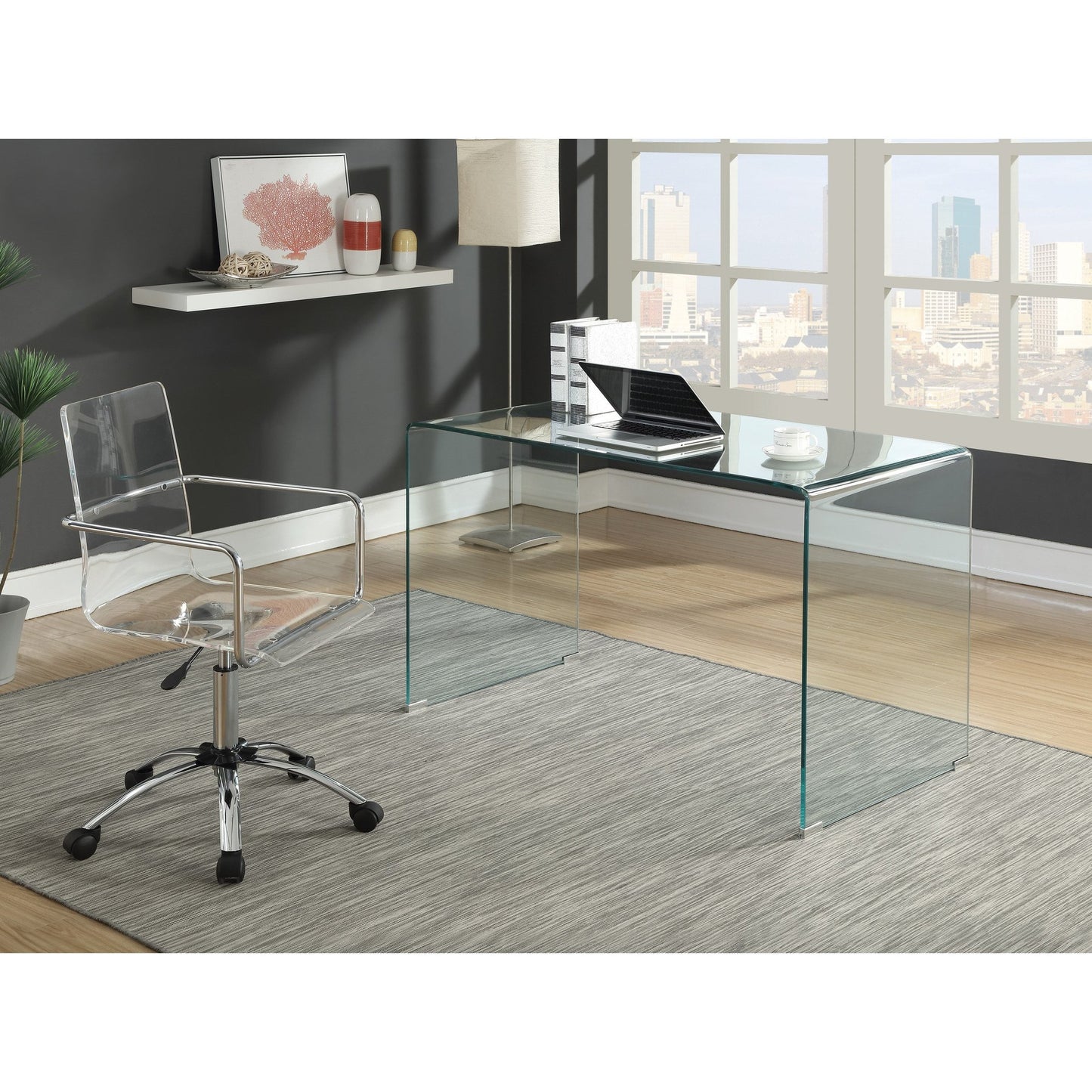 Contemporary Glass Desk