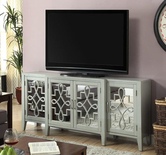 Antique Gray Finish Cabinet