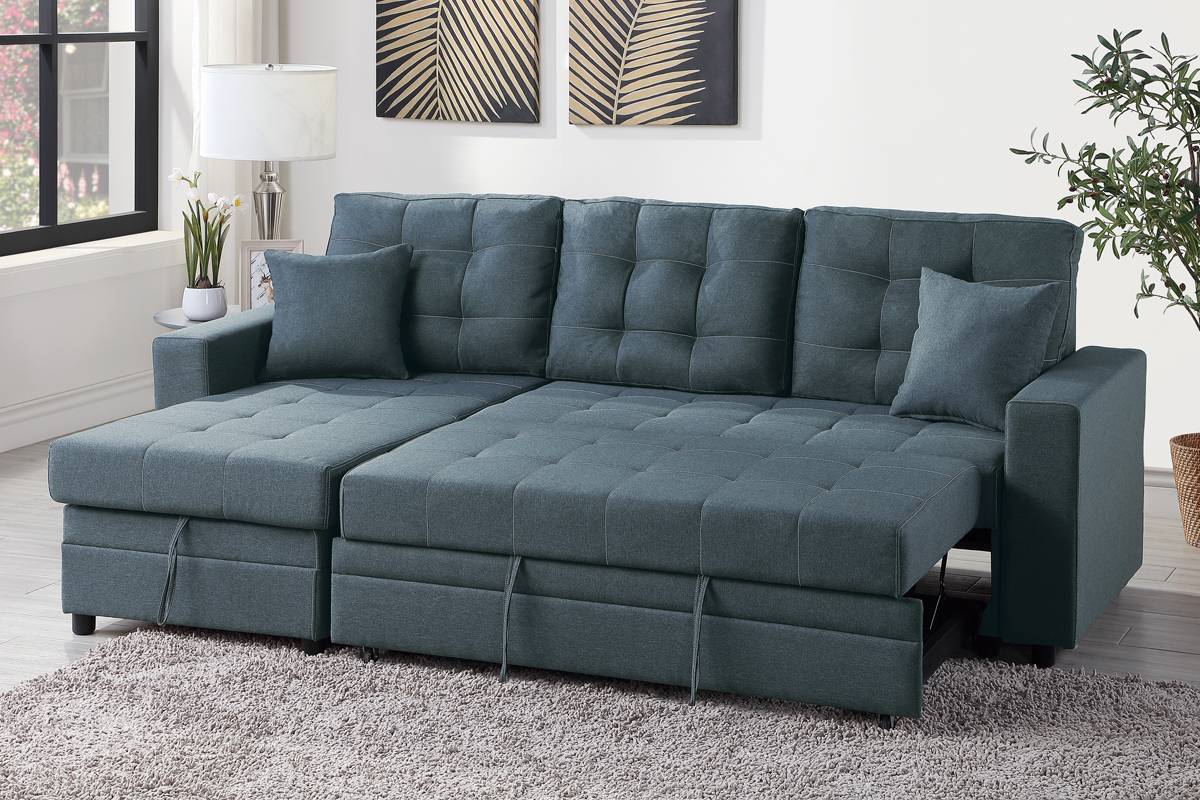 2-PCS Sectional Set - Blue Gray