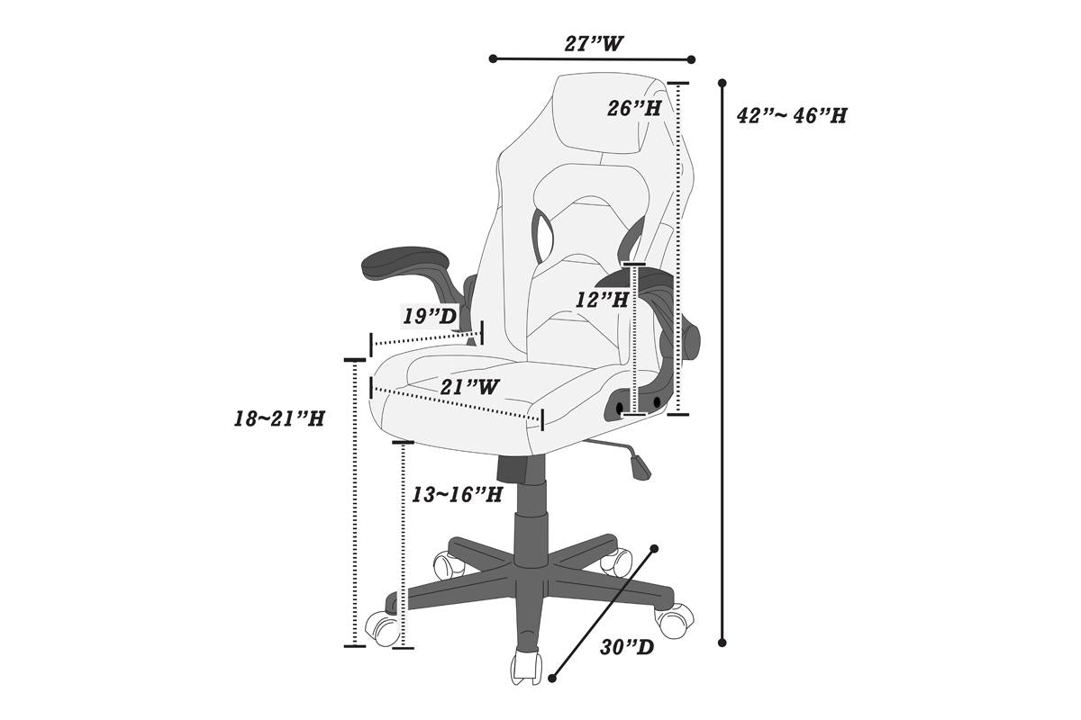 Office Chair - Black/White