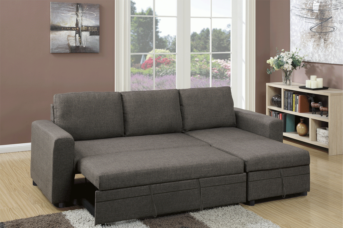 2-Pcs Sectional - Ash Black