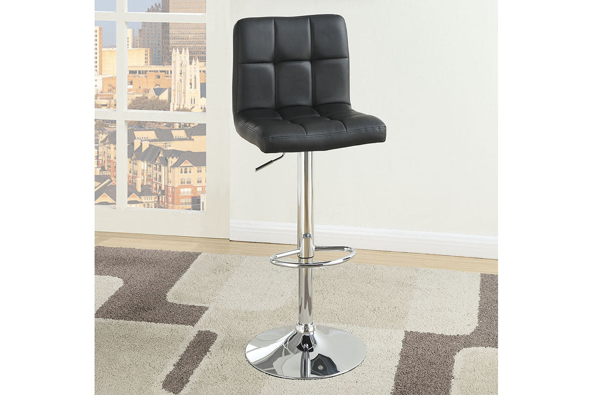 Black swivel Adjustable Barstool