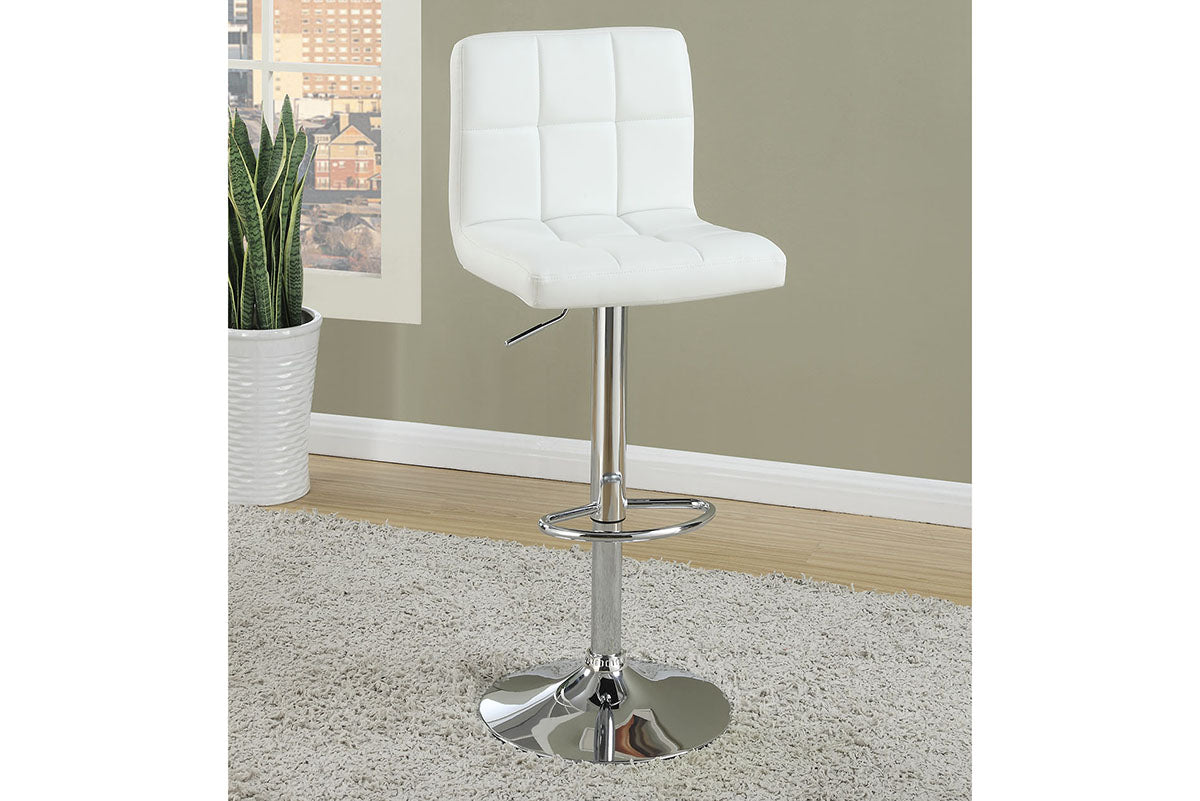 White swivel Adjustable Barstool