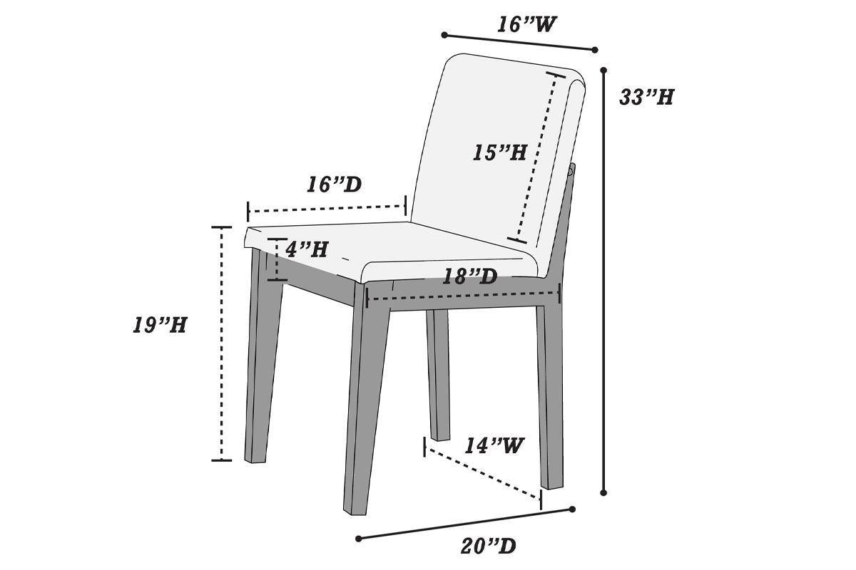 5 Piece Dining Set - Table + 4 Chairs