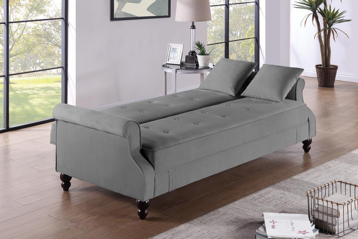 Adjustable Futon Sofa W/ Storage