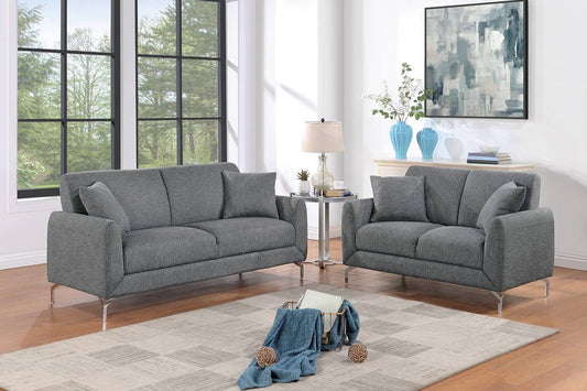 Sofa & Loveseat-Dark Gray