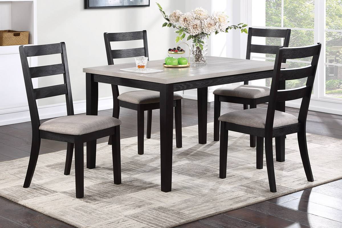 5-Pcs Dining Set - Table + 4 Chairs