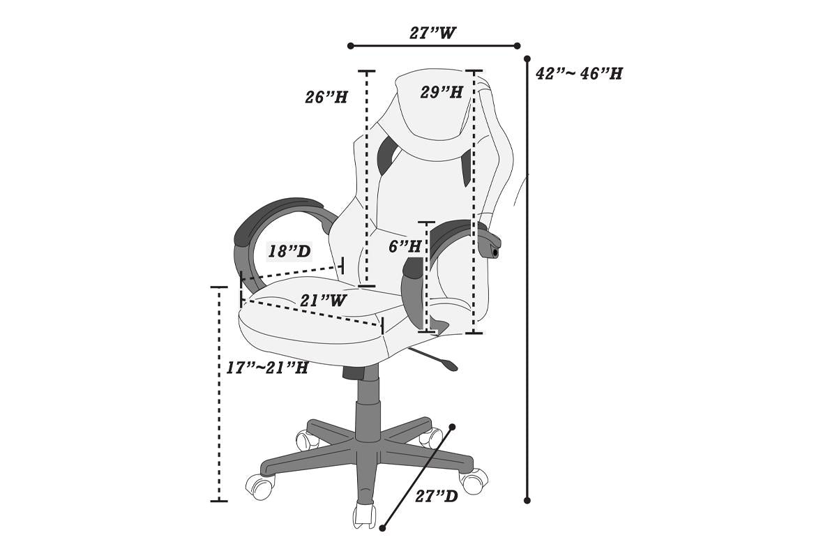 Office Chair - Black/Gray