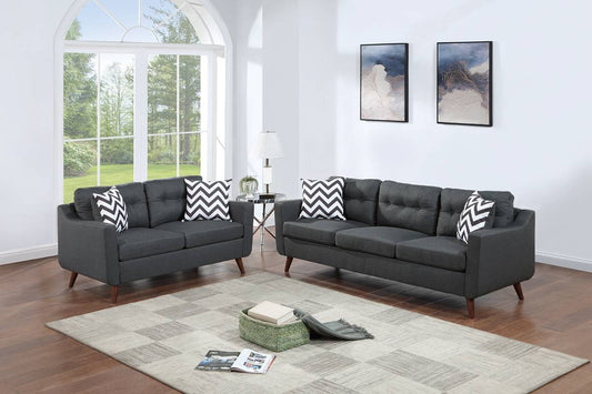 Sofa & Loveseat-Black