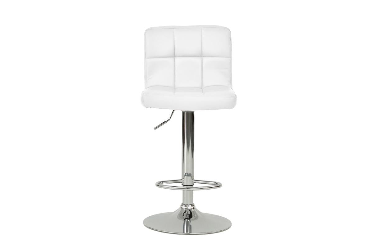 White swivel Adjustable Barstool