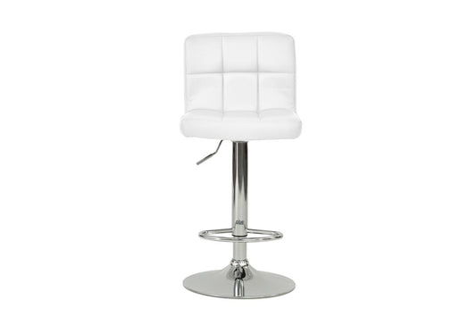 White swivel Adjustable Barstool