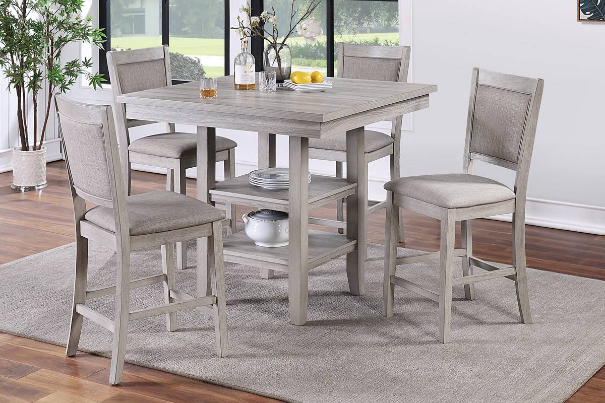 5-Pcs Counter Height Dining Set