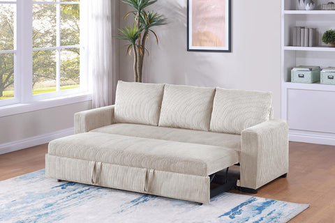 Convertible Futon Sofa - Ivory
