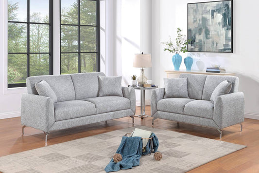 Sofa & Loveseat-Light Grey