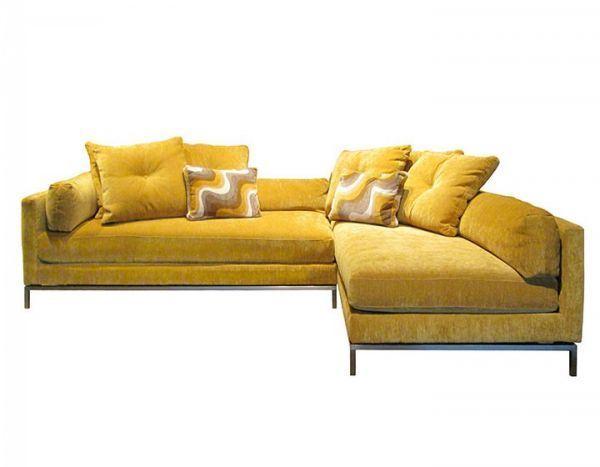 Avani Modern White Sectional (Choose Your Color & Fabric)