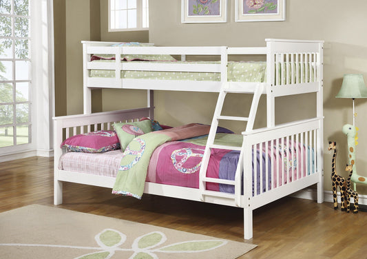 Chapman White Twin/Full Bunk Bed