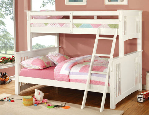 Spring Creek White Finish Twin/full Bunk Bed