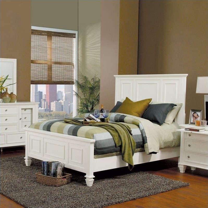 Sandy Beach White 4 Pc Bedroom Set