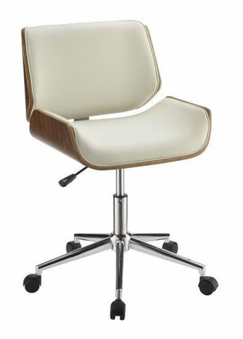 Contemporary Office Chair, Ecru