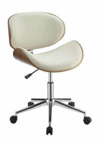 Modern Office Chair, Ecru