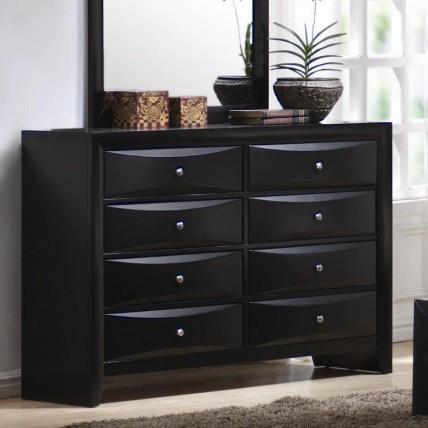 Briana Black Dresser and Mirror