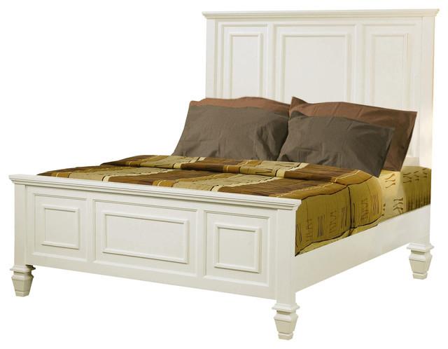 Sandy Beach White 4 Pc Bedroom Set