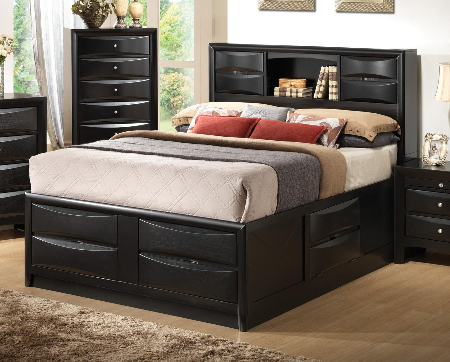 Briana Storage 4 PC Bedroom Set