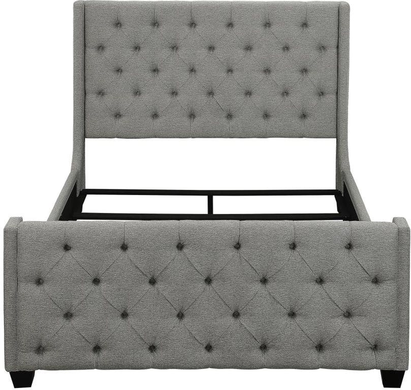 Palma Upholstered Bed - Grey