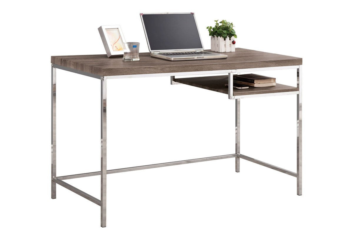 Contemporary Grey & Metal Desk