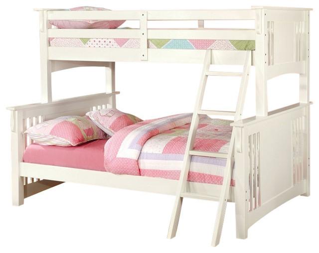 Spring Creek White Finish Twin/full Bunk Bed