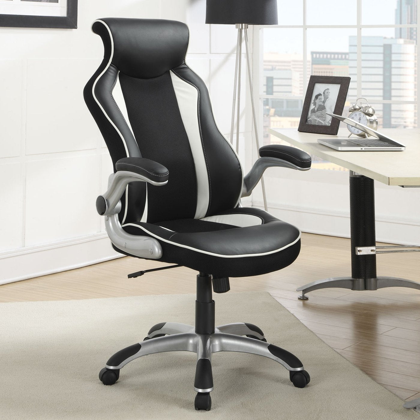 Race Car Seat Design Office Chair, Black