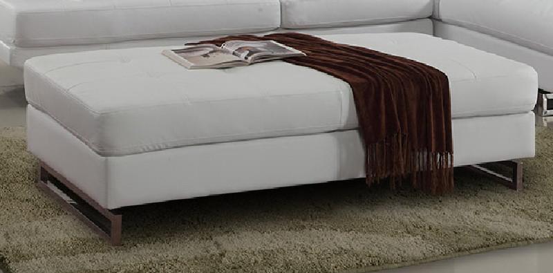 sectional With Adjustable Headrests, in White