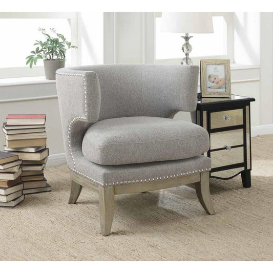 Costa Barrel Back Accent Chair - Grey