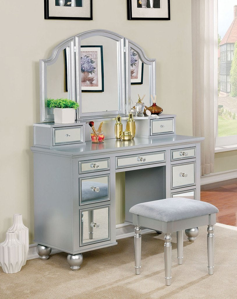 Tracy Vanity Table with Bench Set