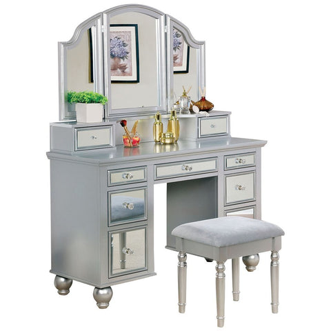 Tracy Vanity Table with Bench Set