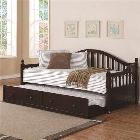 Cappuccino Twin Daybed with Trundle