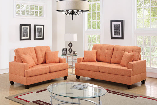 Citrus Tufted 2 Piece Sofa Set