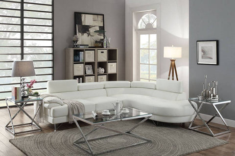 Luxurious White Sectional Sofa