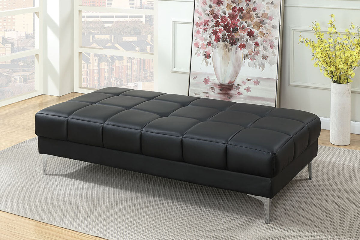 Cube Tufted Sectional - Black