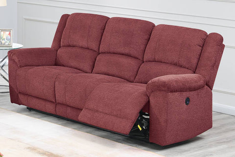Clarity Power Reclining Sofa - Paprika Red